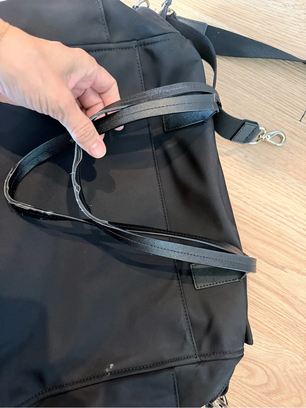 kate spade black xl diaper bag or weekender